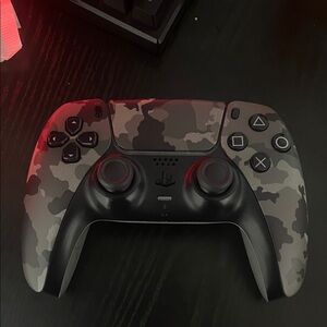 Sony Camouflage DualSense Controller - Black and Gray
